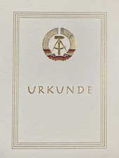 DDR Urkunde blanko: DRR