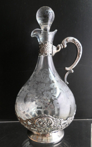 Glas karaffe silbermontur - ,