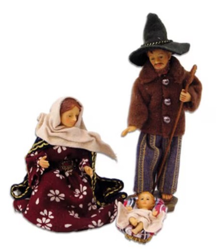 Krippenfiguren heilige familie - heilige,
