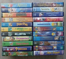 22 VHS Walt Disney Zeichentrick Kinderfilme Videokassetten, Konvolut