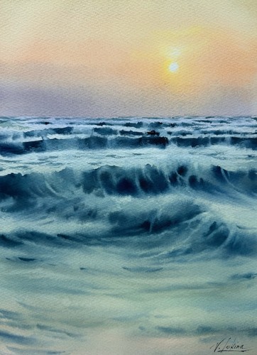 Original aquarell gemälde - original,