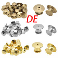 16 Metall Pin Back Verriegelung Ersatz Pins Halter Verschluss Brosche Abzeichen