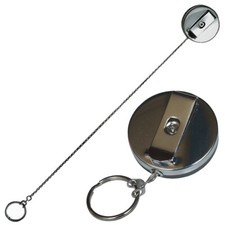 Herbertz Automatik Kette Taschenmesser Schlüsselkette Metallgehäuse Clip 60 cm