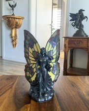 Schmetterling Tischlampe Lampe Glas Tiffany Stil Nachttischlampe Leuchte Deko