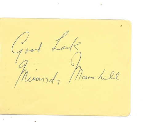 Miranda marshall - marshall-, "