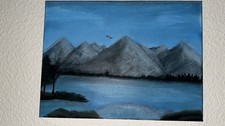 Nachgestelltes Bob Ross Bild