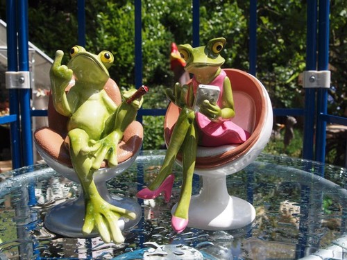 Frosch deko figur - deko,