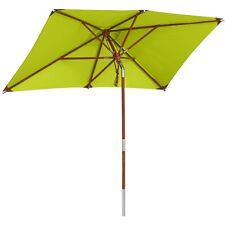 anndora knickbarer Sonnenschirm Balkonschirm 2,5 x 1,5 m Grün 250x150 cm B-Ware