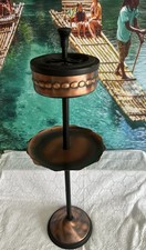 Standaschenbecher Aschenbecher mit Fuß und Ablage Kupfer 60/70er Vintage