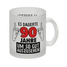 Witziger Glas Tasse für den
