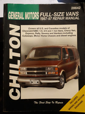 A4 Reparaturanleitung Chevrolet chilton Van + GMC chevy savana vandu 1987 - 1997