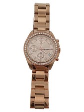 FOSSIL Damen Armbanduhr ES3352 Gold Edelstahl Elegant Strass Chronograph