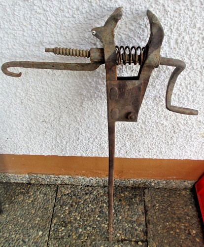 Antiker schmiede schraubstock - antiker,