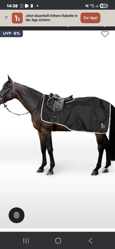 Ausreitdecke horze schwarz - ausreitdecke,