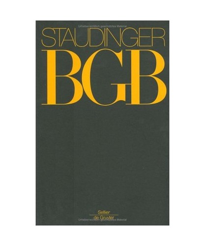 Staudinger von kommentar - staudinger,,