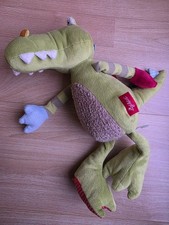 SIGIKID Drache Sweety grün Krokodil  Patchwork Stofftier TOP ZUSTAND 