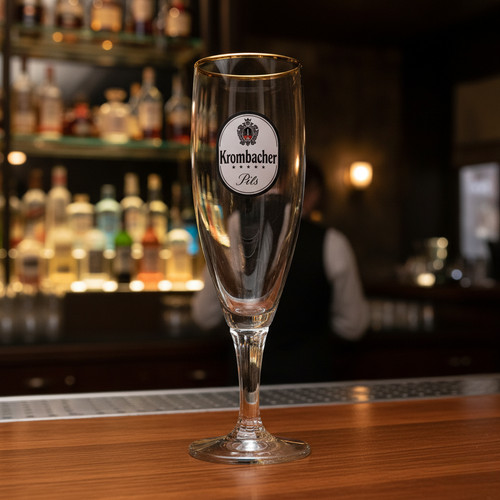 Krombacher pils bier glas - pils,