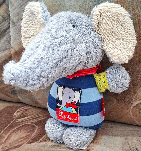 Sigikid frottee elefant - elefant, lolo