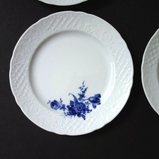 Schumann Arzberg Dresden echt Kobalt 1 Kuchenteller blaue Blume Relief