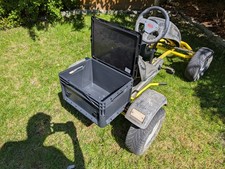 Box mit Deckel für Berg GoKart, Kettcar, Dino Toys, Tretauto schwarz