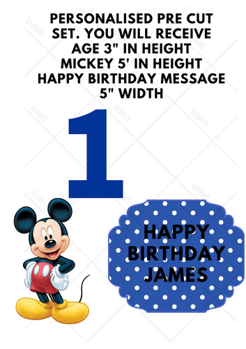 Personalisierte disney mickey - personalisierte,