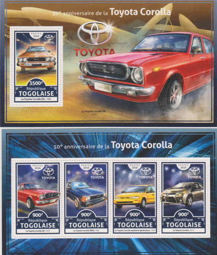 Autos toyota togo postfrisch - togo,