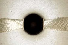 Thomas Sabo Karma Bead Obsidian schwarz mattiert 925 silber K0001-023-11