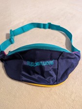 Tupperware Bauchtasche Gürteltasche lila Pink Türkis 2 Fächer , wie Neu 