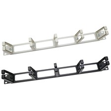HMF Kabelführung Rangierpanel für Serverschrank, 19 Zoll, 1 HE, 5 Führungsbügel