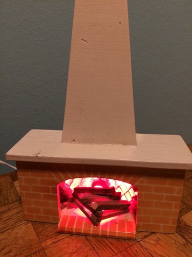 Kamin beleuchtet puppenstube - ,