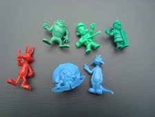5x  " Looney Tunes " + 1x " Dargaud "  Figuren 1967 Bubble Gum Kaugummifiguren
