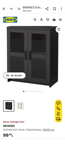 Ikea brimnes glaskommode - ikea,