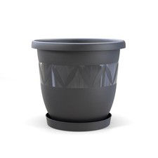 Blumentopf mit Untersetzer