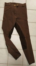 GOLDEN DRESS Reithose Volllederbesatz braun Gr. 36 Sehr guter Zustand 