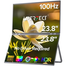 23,8" Dual Monitor Tragbar Bildschirm 100Hz Faltbarer Laptop Screen Extender