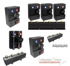 Pumpengruppe Heizkreis, mit Mischer, ohne Mischer, Verteilerbalken, Hydra, DN25