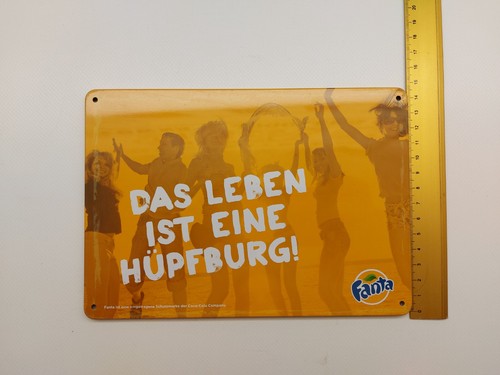 Fanta werbe schild das - fanta-werbe-schild, „das