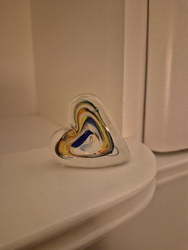 Glasfigur herz wie neu - glasfigur,