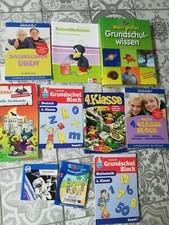 10 Bücher Grundschule 3./4.Klasse Wissen Diktate Duden Lexikon Übungsbücher NP40