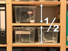 Regalstreben (Paar) "Halbling" passend für IKEA IVAR 30 cm