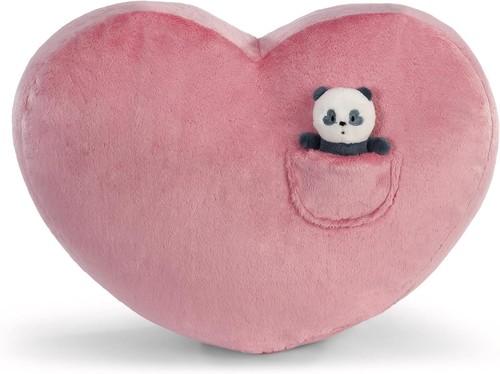 Kissen love panda - panda, herzförmig
