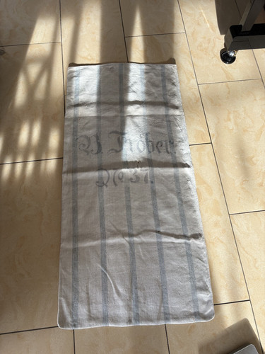 Handgewebter alter leinen sack - handgewebter,