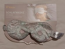Schlafmaske Augenmaske Schlafbrille TCM Seide geblühmt