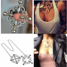 1Paar Metall Nippelklammern