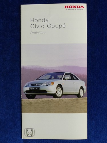 Honda civic coupe preisliste - honda,