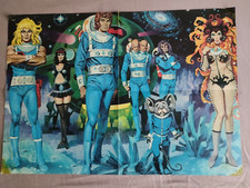 Perry Unser Mann im All Comic Perry Rhodan Poster 1974 Rarität!