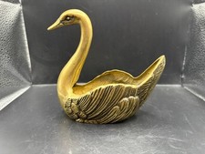 Vintage Schwan aus Messing von