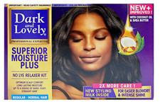 Dark and Lovely Superior Moisture Plus No Lye Relaxer KIT Regular
