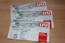 LTU Gutschein 5 Euro Wert-Gutschein 3x - neu unbenutzt n. ausgestellt n. gültig