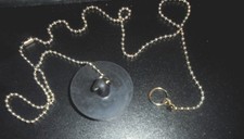 Badewannen Stöpsel an langer Kette/gebraucht/Spül-Waschbecken Verschluß